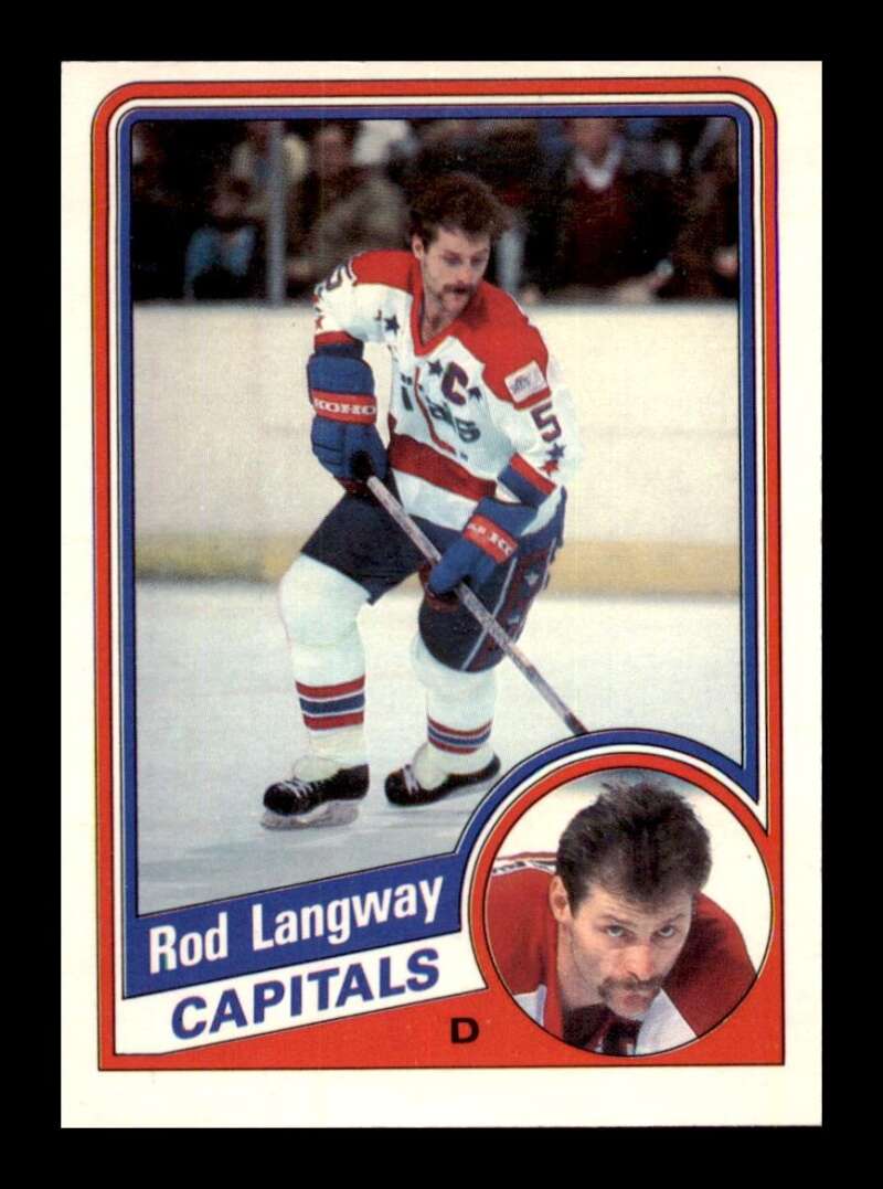 Load image into Gallery viewer, 1984-85 O-Pee-Chee Rod Langway #202 Washington Capitals NM Near Mint Image 1
