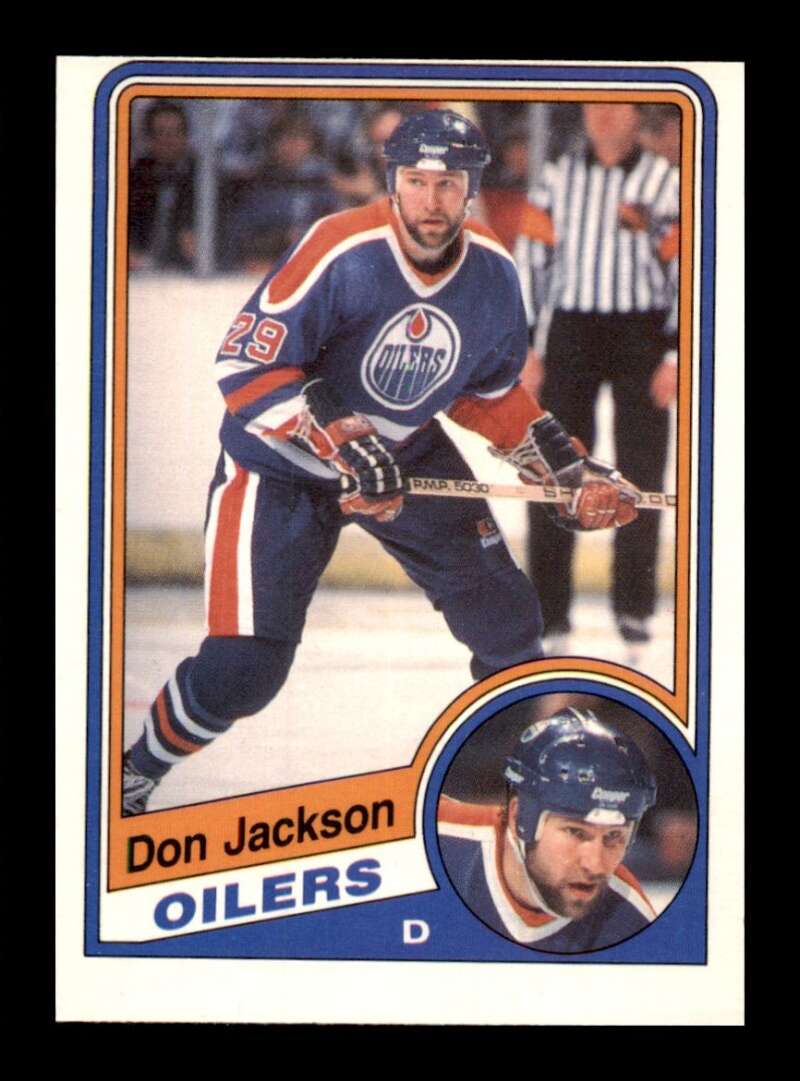 Load image into Gallery viewer, 1984-85 O-Pee-Chee Don Jackson #247 Edmonton Oilers NM Near Mint Image 1
