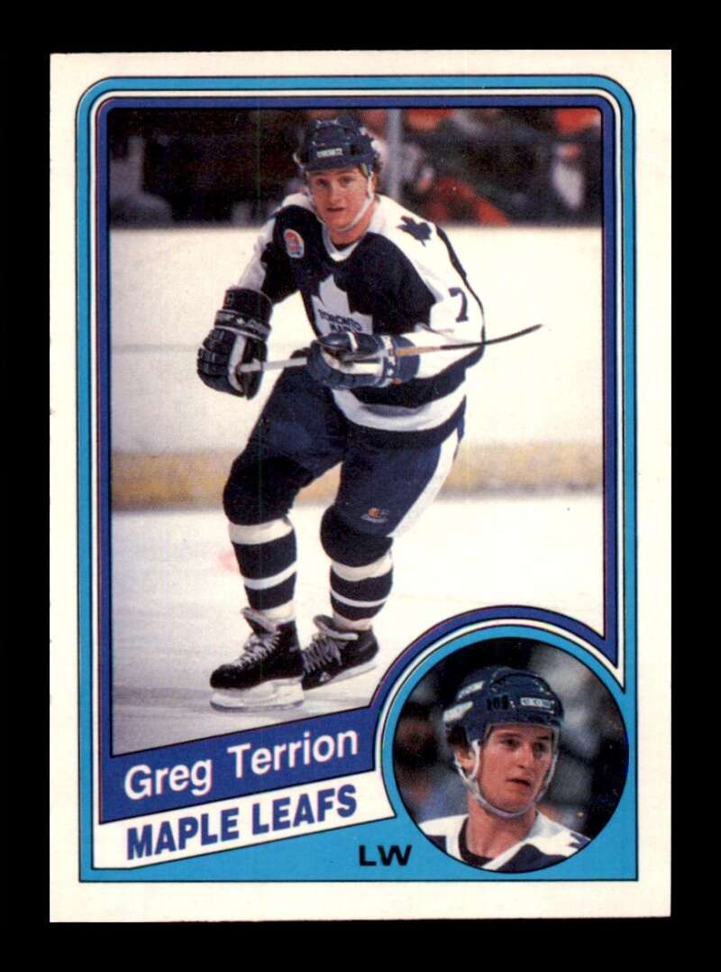 Load image into Gallery viewer, 1984-85 O-Pee-Chee Greg Terrion #312 Toronto Maple Leafs NM Near Mint Image 1
