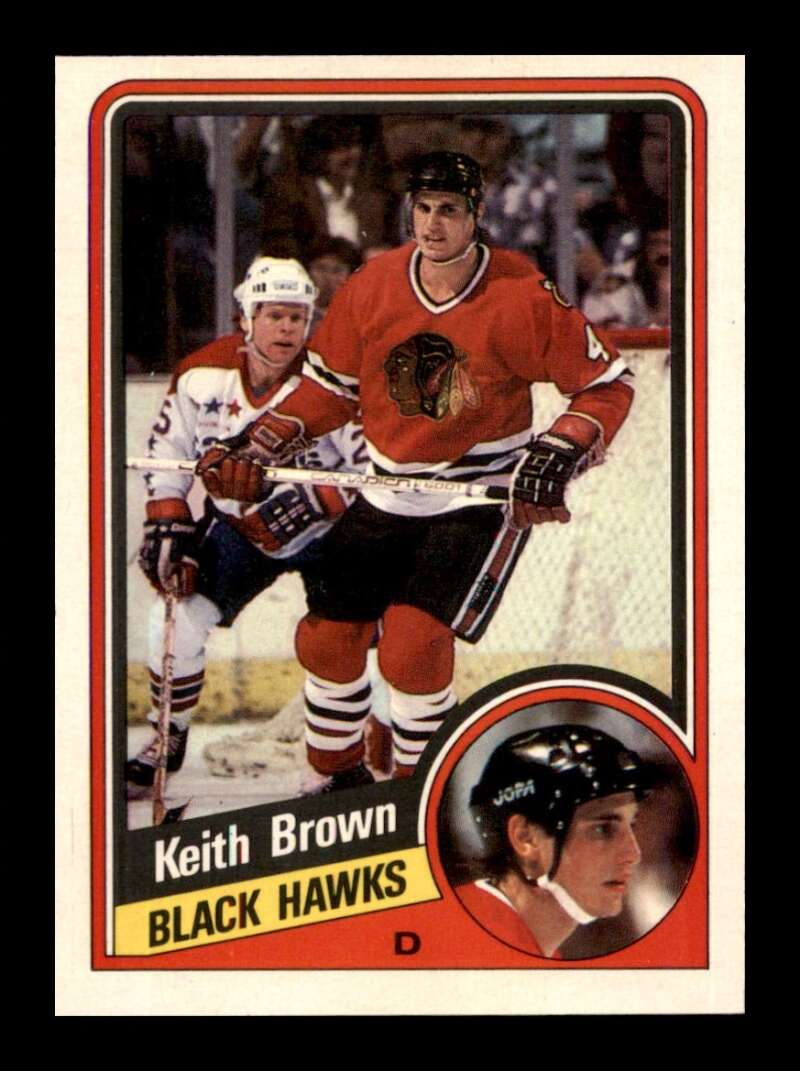 Load image into Gallery viewer, 1984-85 O-Pee-Chee Keith Brown #33 Chicago Blackhawks NM Near Mint Image 1
