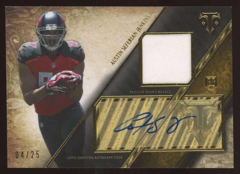 Load image into Gallery viewer, 2014 Topps Triple Threads Gold Rookie Patch Auto Austin Seferian-Jenkins #TTRAR-14 Tampa Bay Buccaneers RC RPA /25  Image 1
