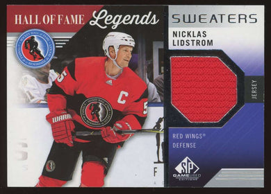 2021-22 SP Game Used HOF Legends Sweaters Nicklas Lidstrom 