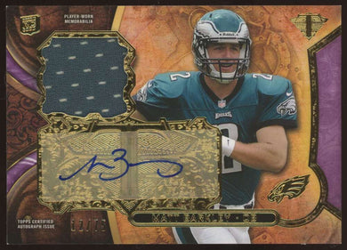 2013 Topps Triple Threads Purple Rookie Patch Auto Matt Barkley 