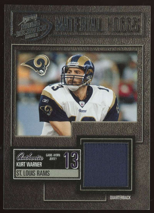 2003 Playoff Hogg Heaven Material Hoggs Silver Kurt Warner 