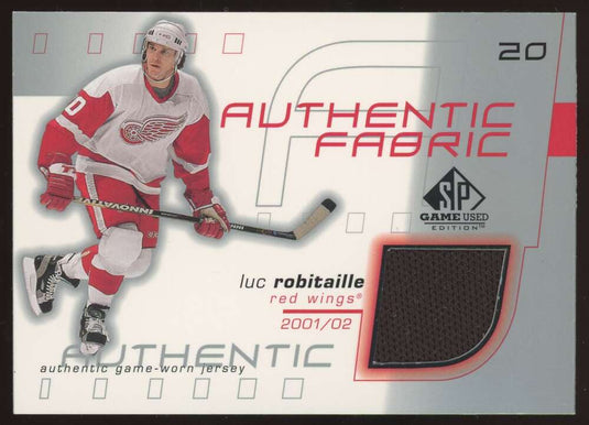 2001-02 Upper Deck SP Authentic Fabric Luc Robitaille 