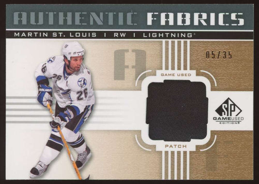 2011-12 Upper Deck SP Authentic Fabrics Martin St. Louis