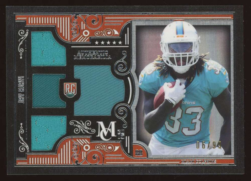 Load image into Gallery viewer, 2015 Topps Museum Quad Relic Jay Ajayi #RQR-JA Miami Dolphins Rookie RC /99 Image 1
