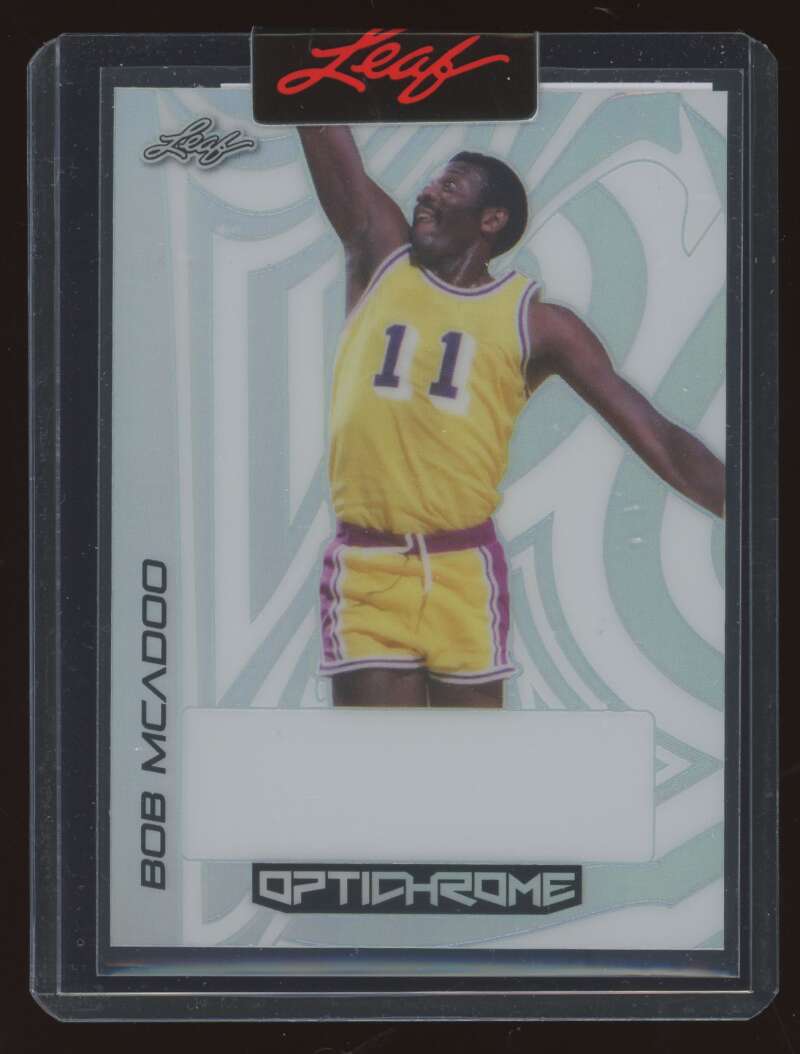 Load image into Gallery viewer, 2022-23 Leaf Optichrome White Prismatic Pre Production Proof 1/1 Bob McAdoo #BA-BM2 /1 Image 1
