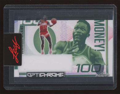 2022-23 Leaf Optichrome So Money Green Pre Production Proof 1/1 Dominique Wilkins 