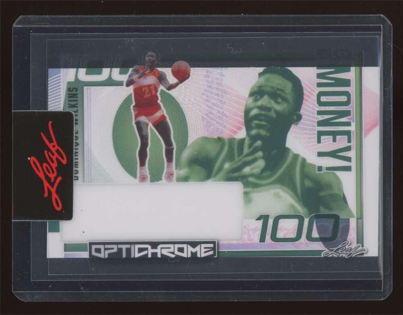 Load image into Gallery viewer, 2022-23 Leaf Optichrome So Money Green Pre Production Proof 1/1 Dominique Wilkins #SM-DW1 /1 Image 1
