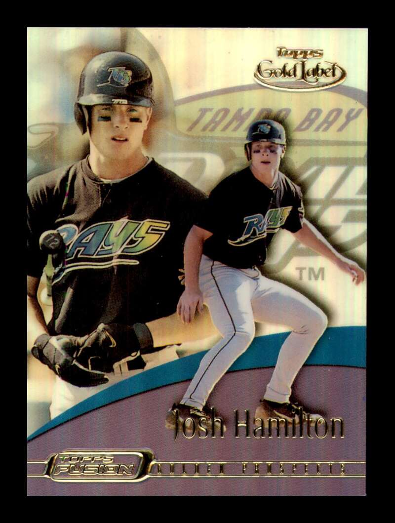 Load image into Gallery viewer, 2001 Topps Fusion Gold Label Josh Hamilton #49 Tampa Bay Devil Rays Rookie RC  Image 1
