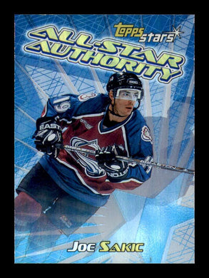 2000-01 Topps Stars All-Star Authority Joe Sakic 