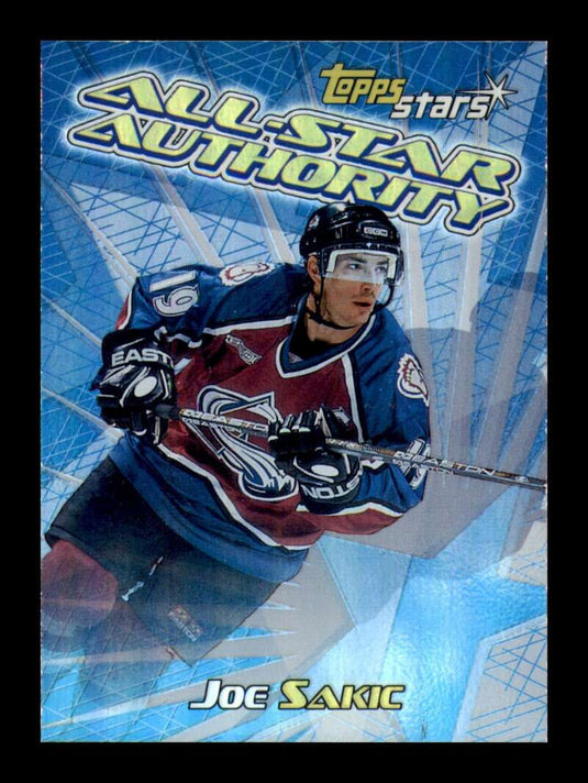 2000-01 Topps Stars All-Star Authority Joe Sakic 