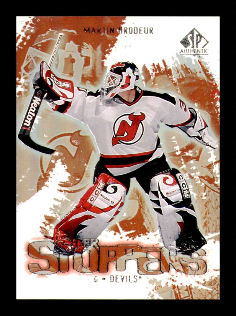 Load image into Gallery viewer, 2000-01 Upper Deck SP Authentic Super Stoppers Martin Brodeur #SS4 New Jersey Devils  Image 1
