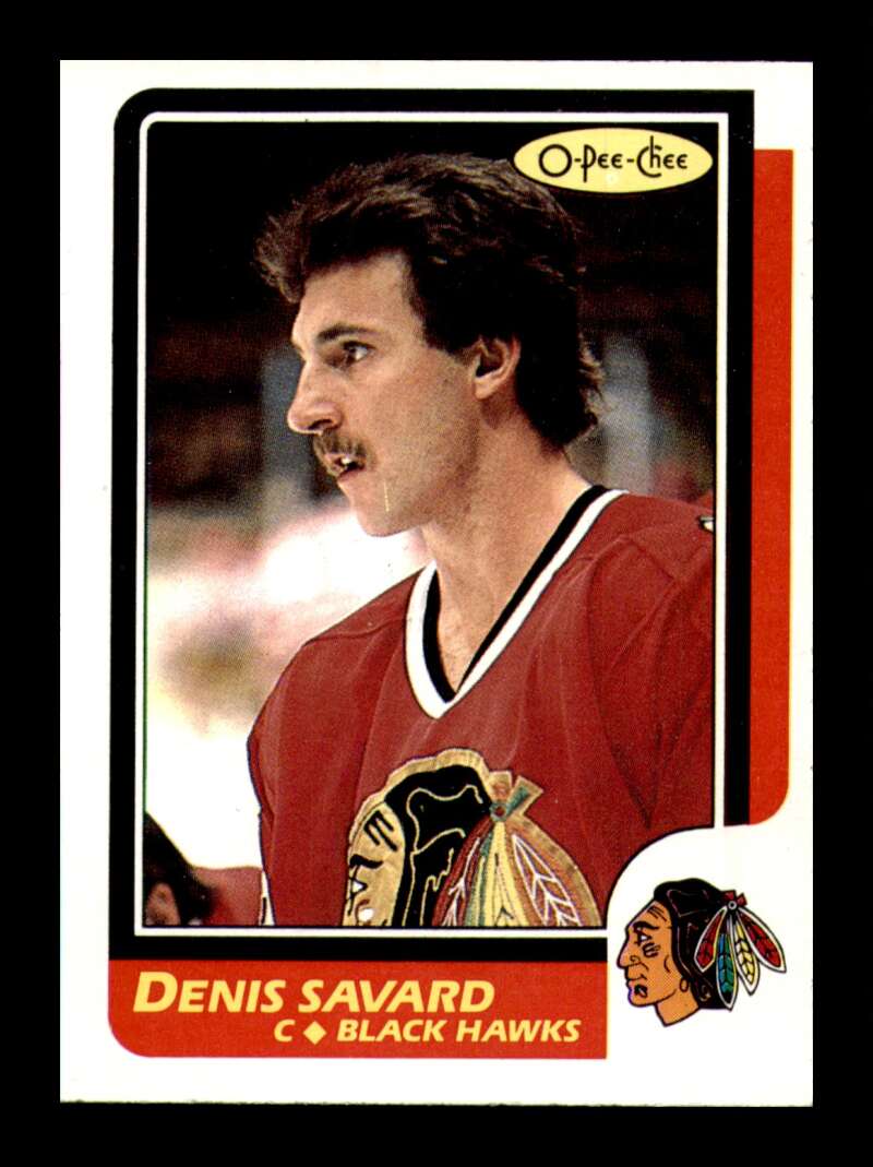 Load image into Gallery viewer, 1986-87 O-Pee-Chee Denis Savard #7 Chicago Blackhawks NM Near Mint Image 1
