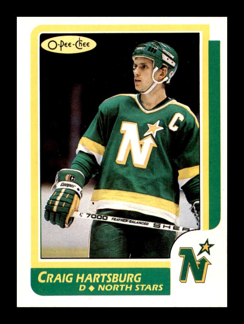 Load image into Gallery viewer, 1986-87 O-Pee-Chee Craig Hartsburg #12 Minnesota North Stars NM Near Mint Image 1
