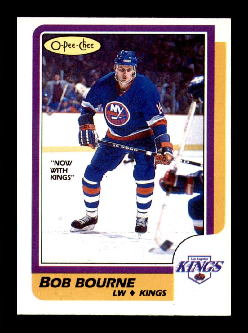 Load image into Gallery viewer, 1986-87 O-Pee-Chee Bob Bourne #14 Los Angeles Kings NM Near Mint Image 1
