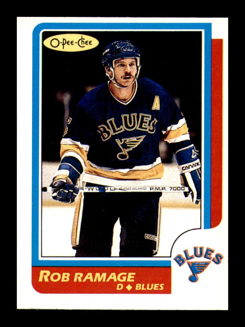 Load image into Gallery viewer, 1986-87 O-Pee-Chee Rob Ramage #17 St. Louis Blues NM Near Mint Image 1
