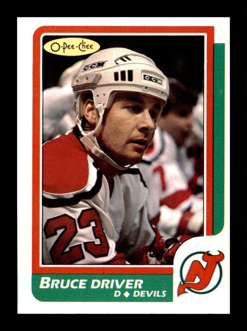 Load image into Gallery viewer, 1986-87 O-Pee-Chee Bruce Driver #19 New Jersey Devils NM Near Mint Image 1
