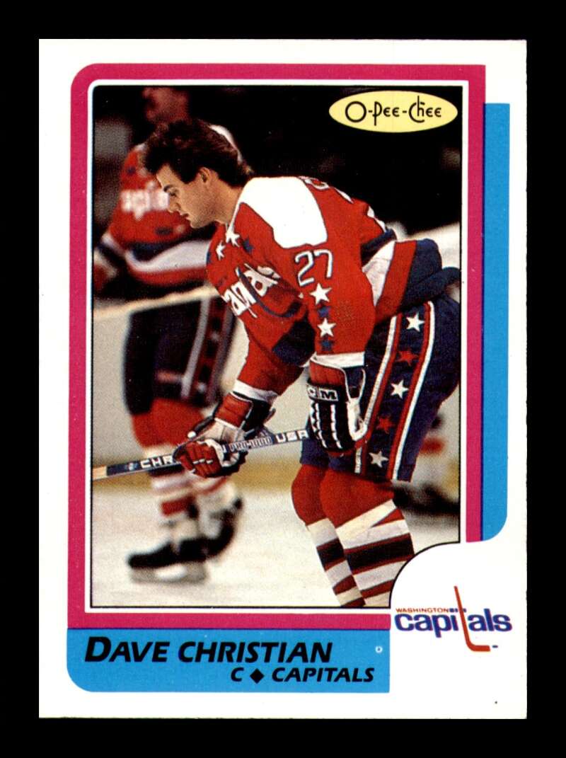 Load image into Gallery viewer, 1986-87 O-Pee-Chee Dave Christian #21 Washington Capitals NM Near Mint Image 1
