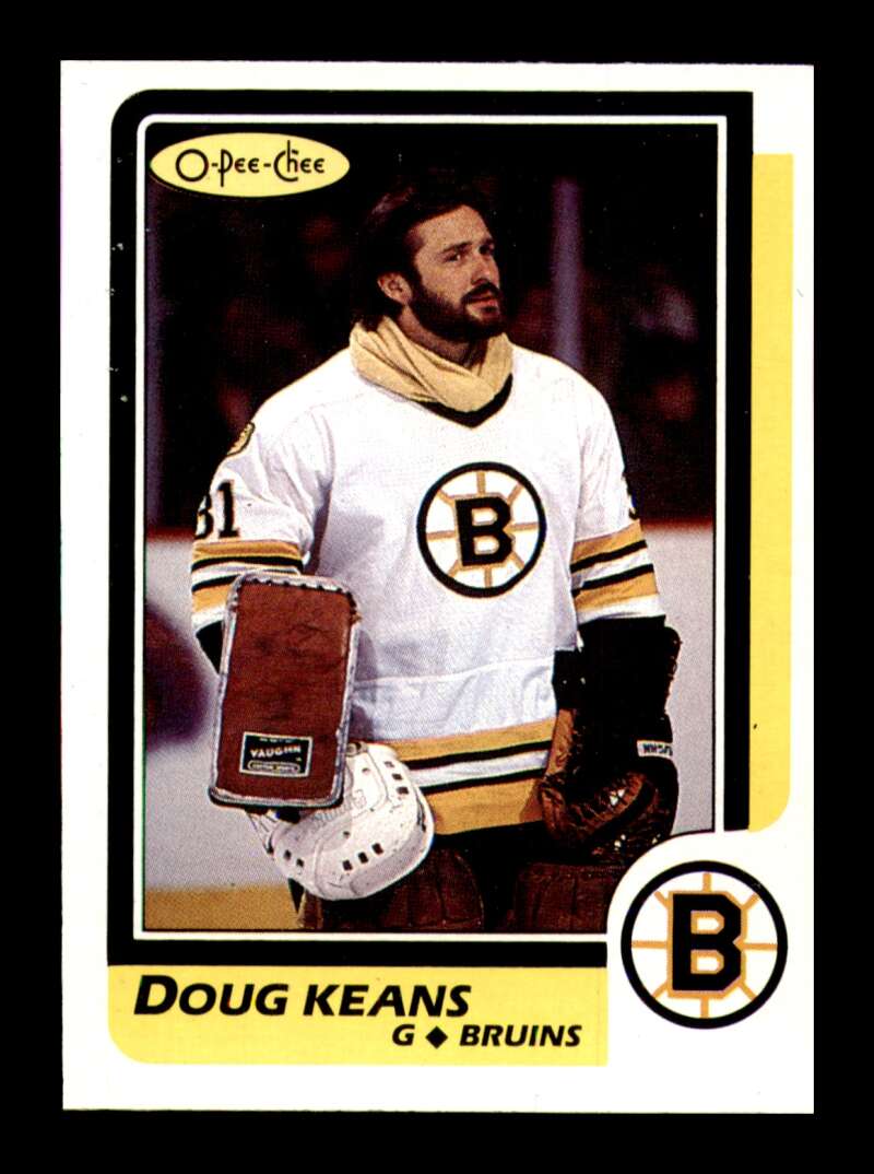 Load image into Gallery viewer, 1986-87 O-Pee-Chee Doug Keans #22 Boston Bruins NM Near Mint Image 1
