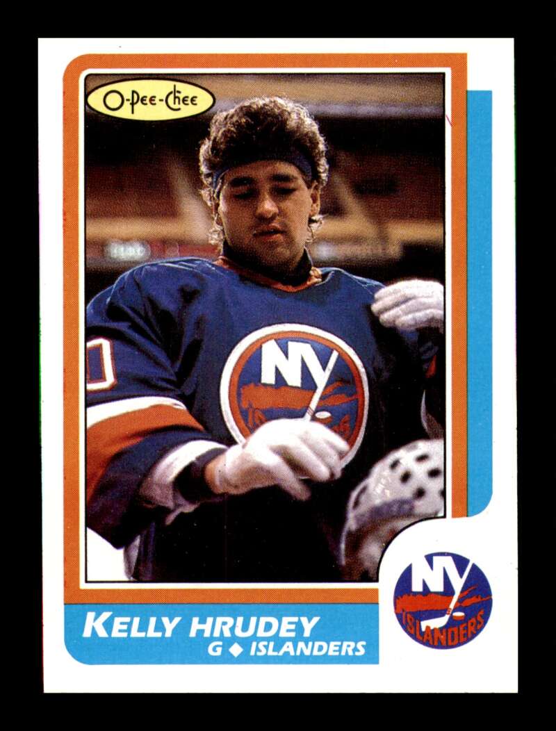 Load image into Gallery viewer, 1986-87 O-Pee-Chee Kelly Hrudey #27 New York Islanders NM Near Mint Image 1
