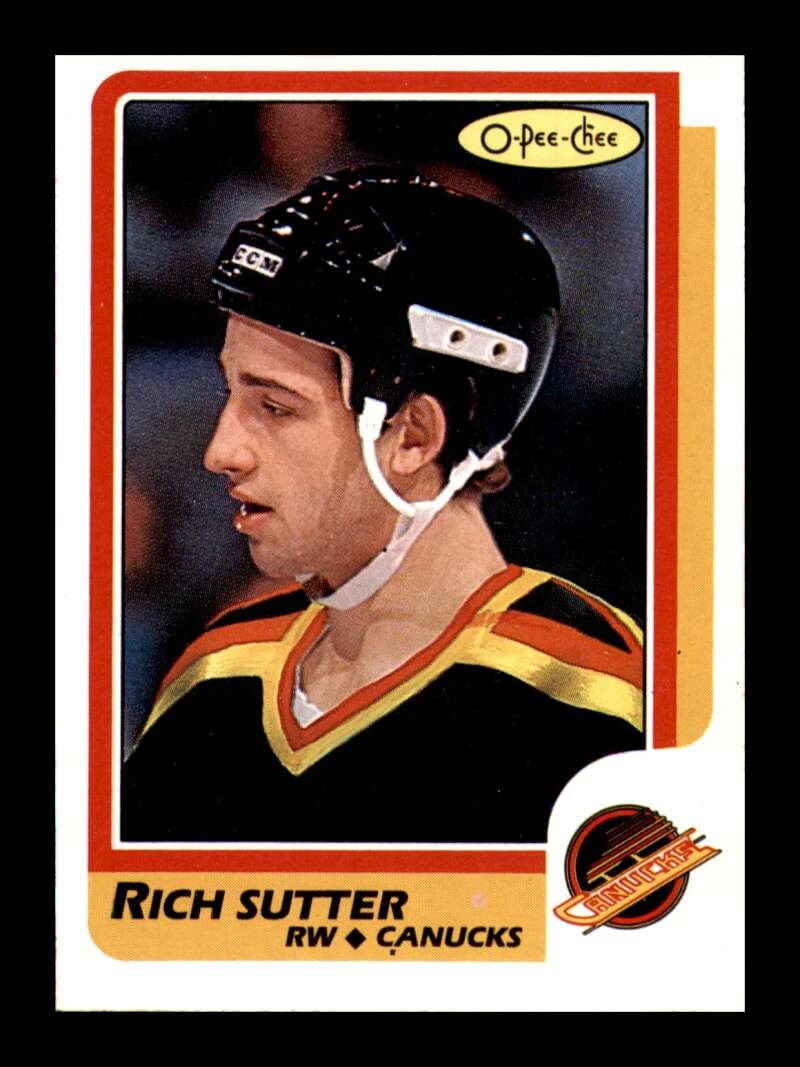 Load image into Gallery viewer, 1986-87 O-Pee-Chee Rich Sutter #29 Vancouver Canucks NM Near Mint Image 1
