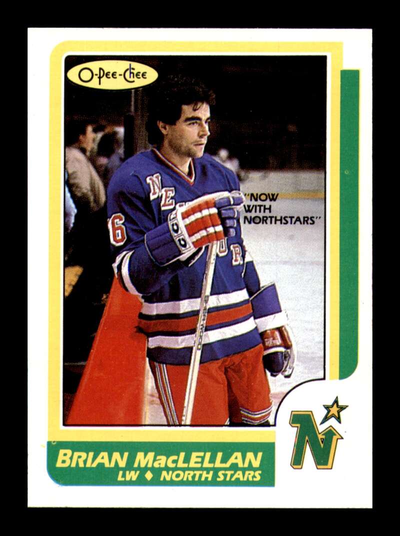 Load image into Gallery viewer, 1986-87 O-Pee-Chee Brian MacLellan #33 Minnesota North Stars NM Near Mint Image 1
