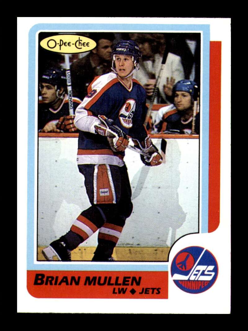 Load image into Gallery viewer, 1986-87 O-Pee-Chee Brian Mullen #38 Winnipeg Jets NM Near Mint Image 1
