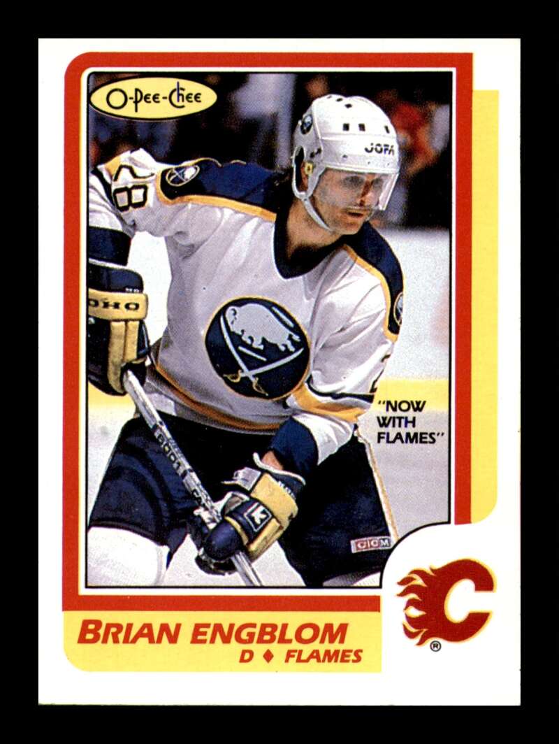 Load image into Gallery viewer, 1986-87 O-Pee-Chee Brian Engblom #40 Calgary Flames NM Near Mint Image 1
