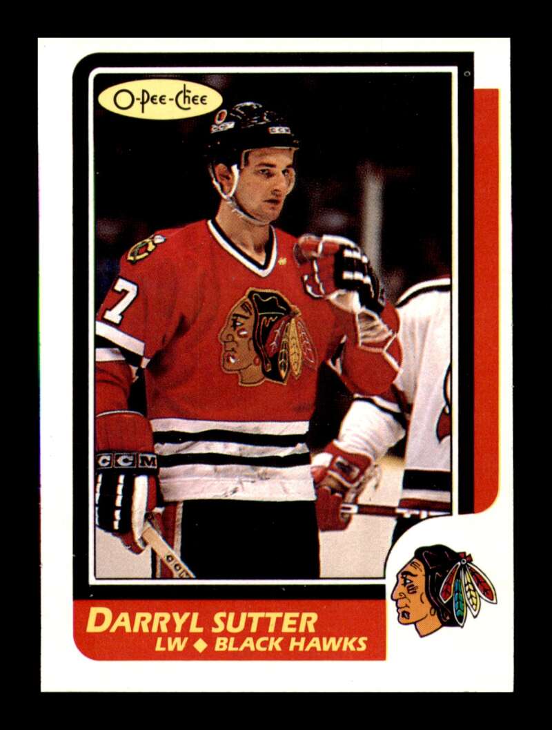 Load image into Gallery viewer, 1986-87 O-Pee-Chee Darryl Sutter #49 Chicago Blackhawks NM Near Mint Image 1
