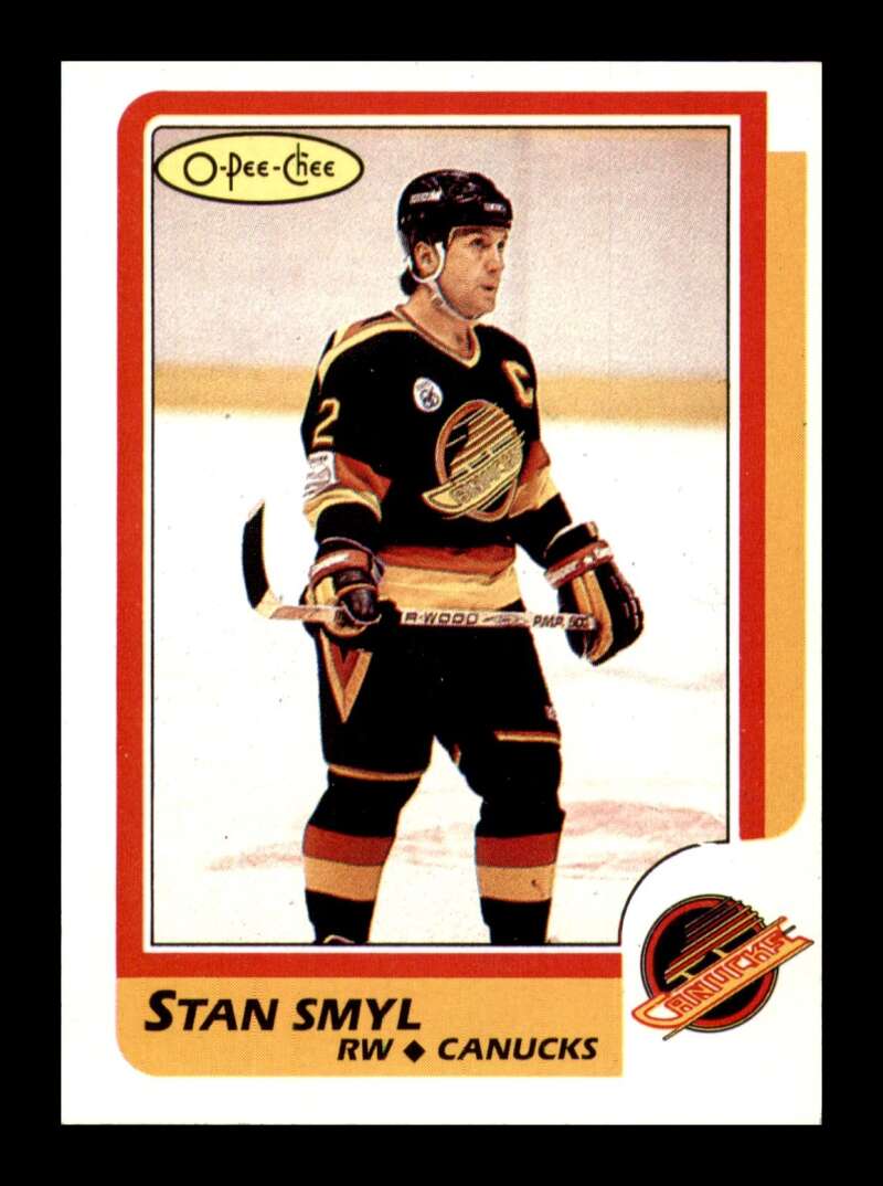 Load image into Gallery viewer, 1986-87 O-Pee-Chee Stan Smyl #50 Vancouver Canucks NM Near Mint Image 1
