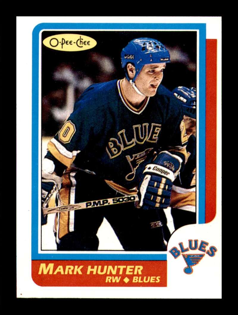 Load image into Gallery viewer, 1986-87 O-Pee-Chee Mark Hunter #57 St. Louis Blues NM Near Mint Image 1
