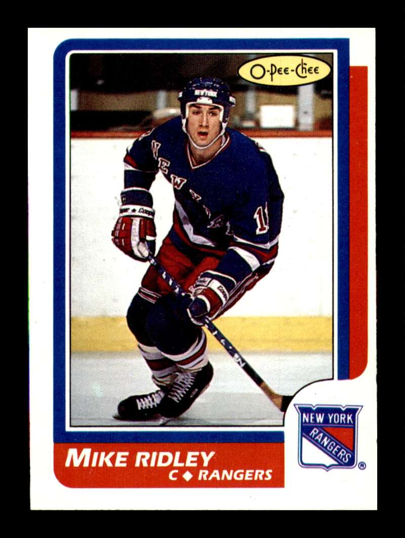 Load image into Gallery viewer, 1986-87 O-Pee-Chee Mike Ridley #66 New York Rangers Rookie RC NM Near Mint Image 1
