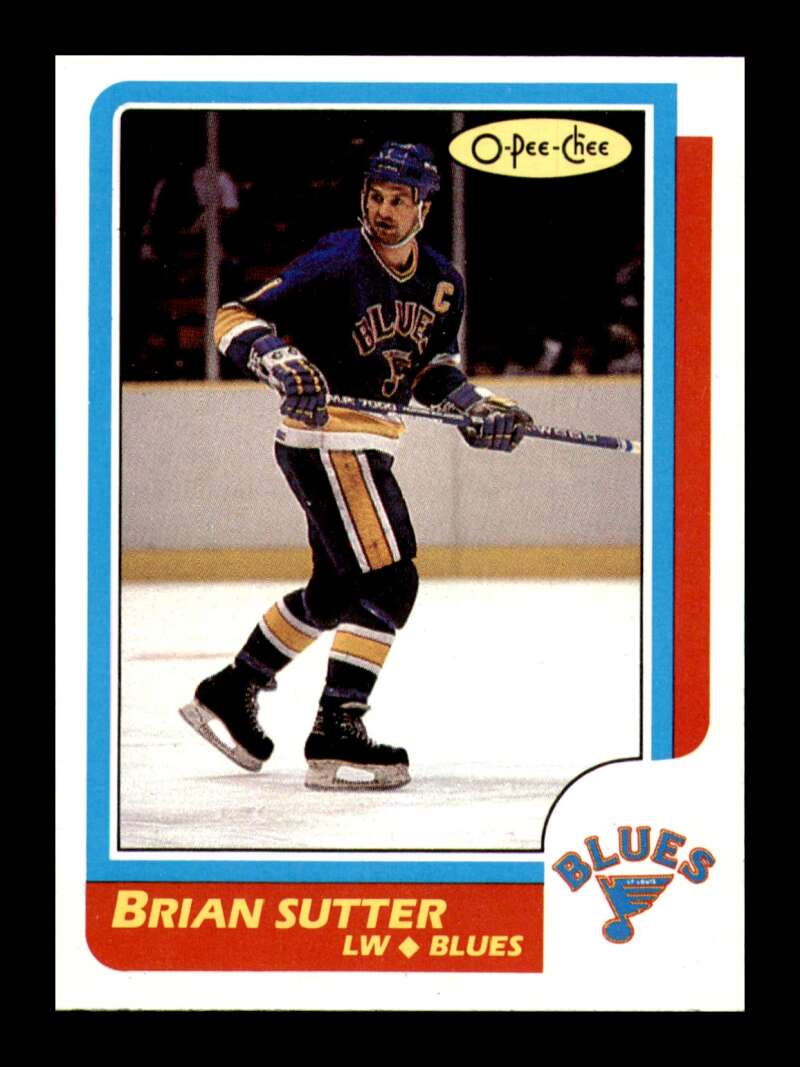 Load image into Gallery viewer, 1986-87 O-Pee-Chee Brian Sutter #72 St. Louis Blues NM Near Mint Image 1
