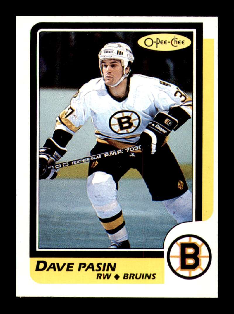 Load image into Gallery viewer, 1986-87 O-Pee-Chee Dave Pasin #76 Boston Bruins Rookie RC NM Near Mint Image 1
