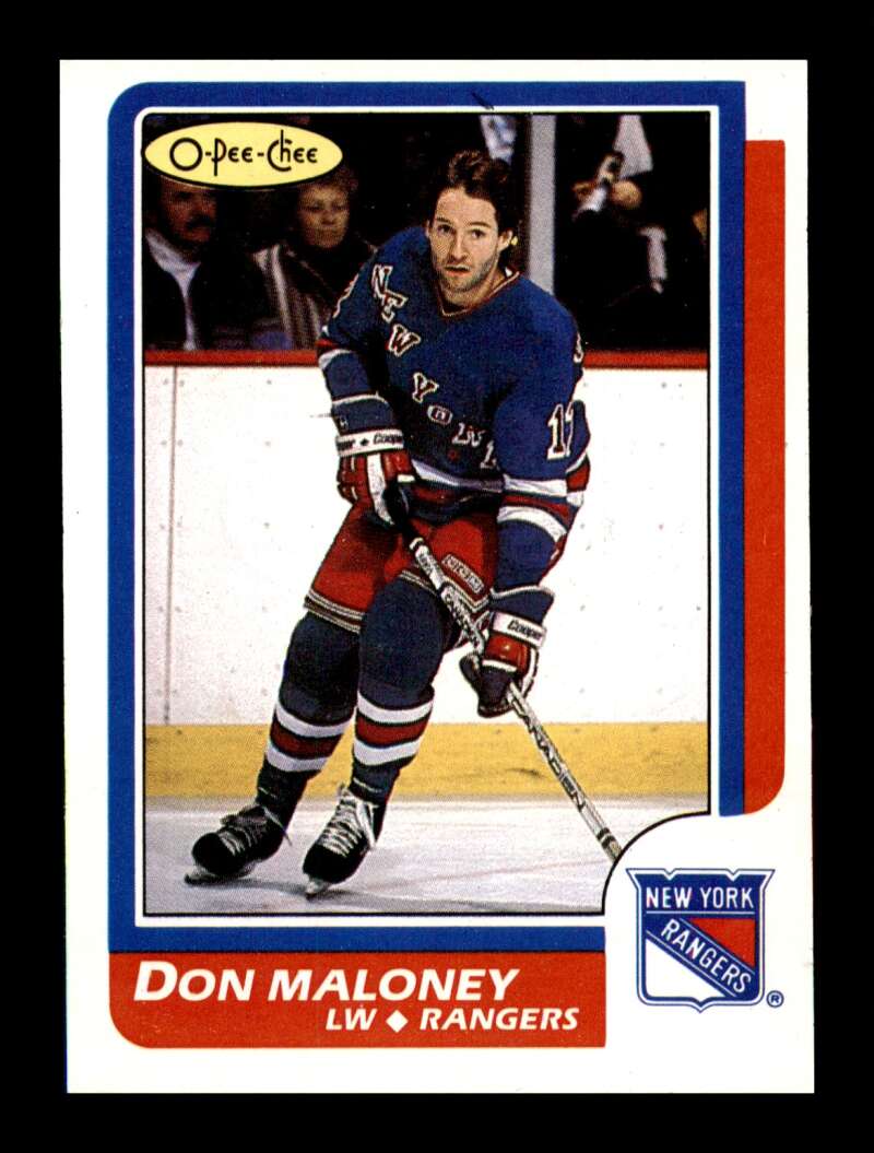 Load image into Gallery viewer, 1986-87 O-Pee-Chee Don Maloney #81 New York Rangers NM Near Mint Image 1
