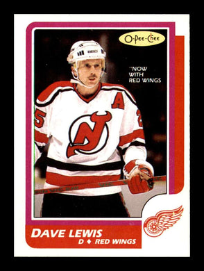 1986-87 O-Pee-Chee Dave Lewis 