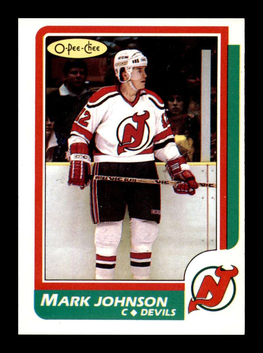 1986-87 O-Pee-Chee Mark Johnson 
