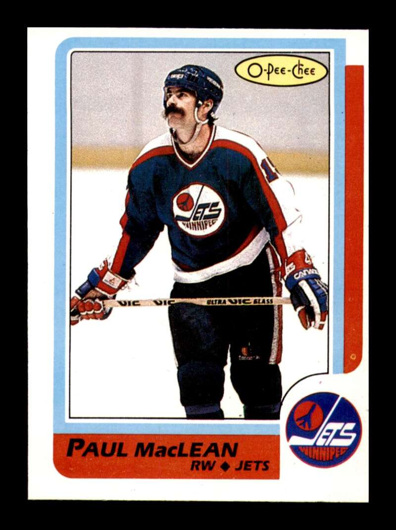 Load image into Gallery viewer, 1986-87 O-Pee-Chee Paul MacLean #114 Winnipeg Jets NM Near Mint Image 1
