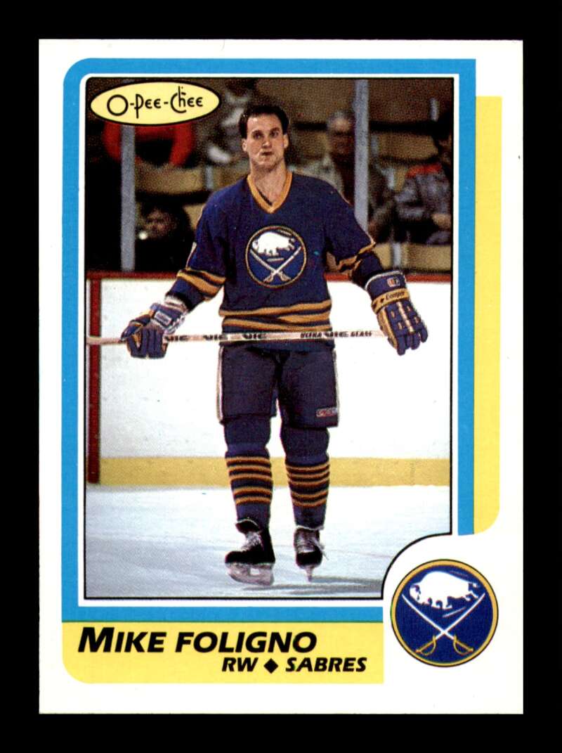 Load image into Gallery viewer, 1986-87 O-Pee-Chee Mike Foligno #127 Buffalo Sabres NM Near Mint Image 1
