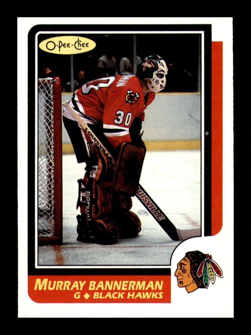 Load image into Gallery viewer, 1986-87 O-Pee-Chee Murray Bannerman #180 Chicago Blackhawks NM Near Mint Image 1
