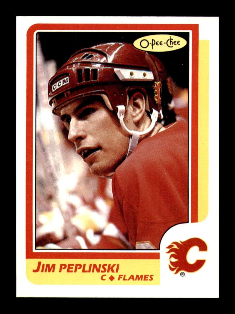 Load image into Gallery viewer, 1986-87 O-Pee-Chee Jim Peplinski #182 Calgary Flames NM Near Mint Image 1
