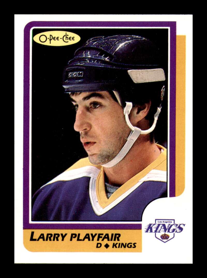 Load image into Gallery viewer, 1986-87 O-Pee-Chee Larry Playfair #195 Los Angeles Kings NM Near Mint Image 1
