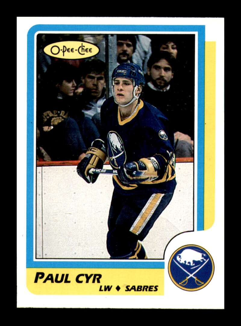 Load image into Gallery viewer, 1986-87 O-Pee-Chee Paul Cyr #200 Buffalo Sabres Rookie RC NM Near Mint Image 1
