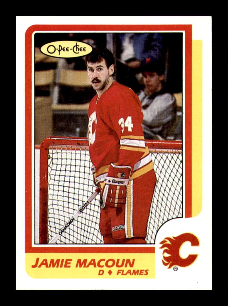 Load image into Gallery viewer, 1986-87 O-Pee-Chee Jamie Macoun #203 Calgary Flames NM Near Mint Image 1
