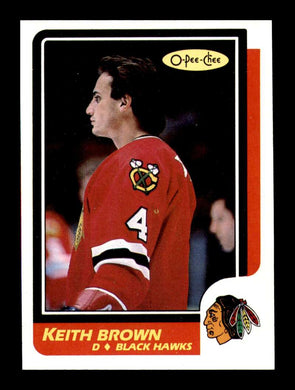 1986-87 O-Pee-Chee Keith Brown 