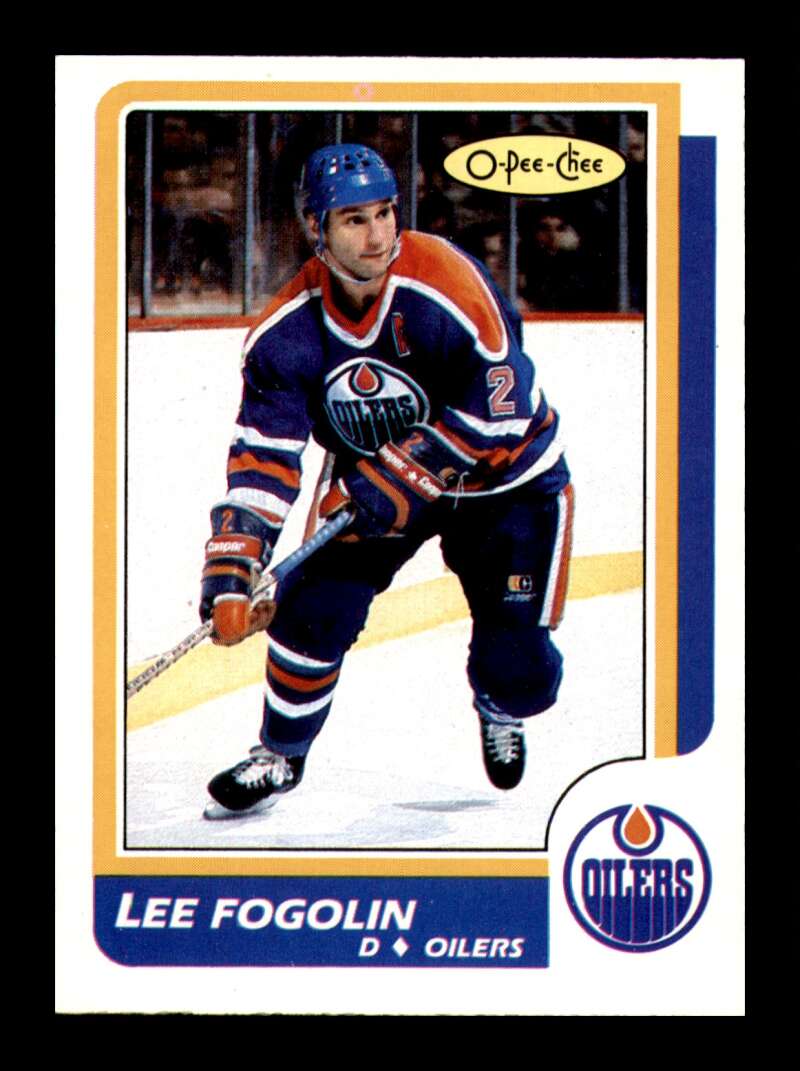 Load image into Gallery viewer, 1986-87 O-Pee-Chee Lee Fogolin #210 Edmonton Oilers NM Near Mint Image 1
