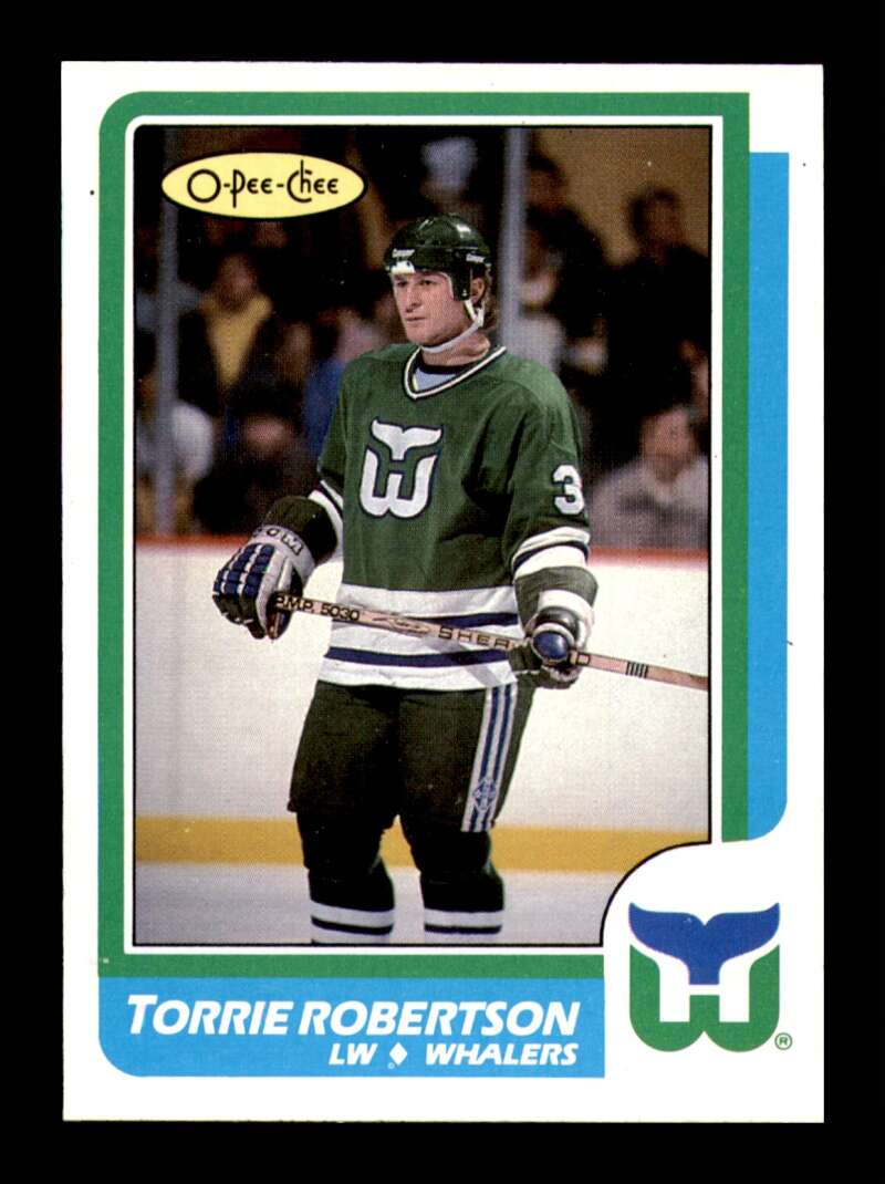 Load image into Gallery viewer, 1986-87 O-Pee-Chee Torrie Robertson #214 Hartford Whalers NM Near Mint Image 1
