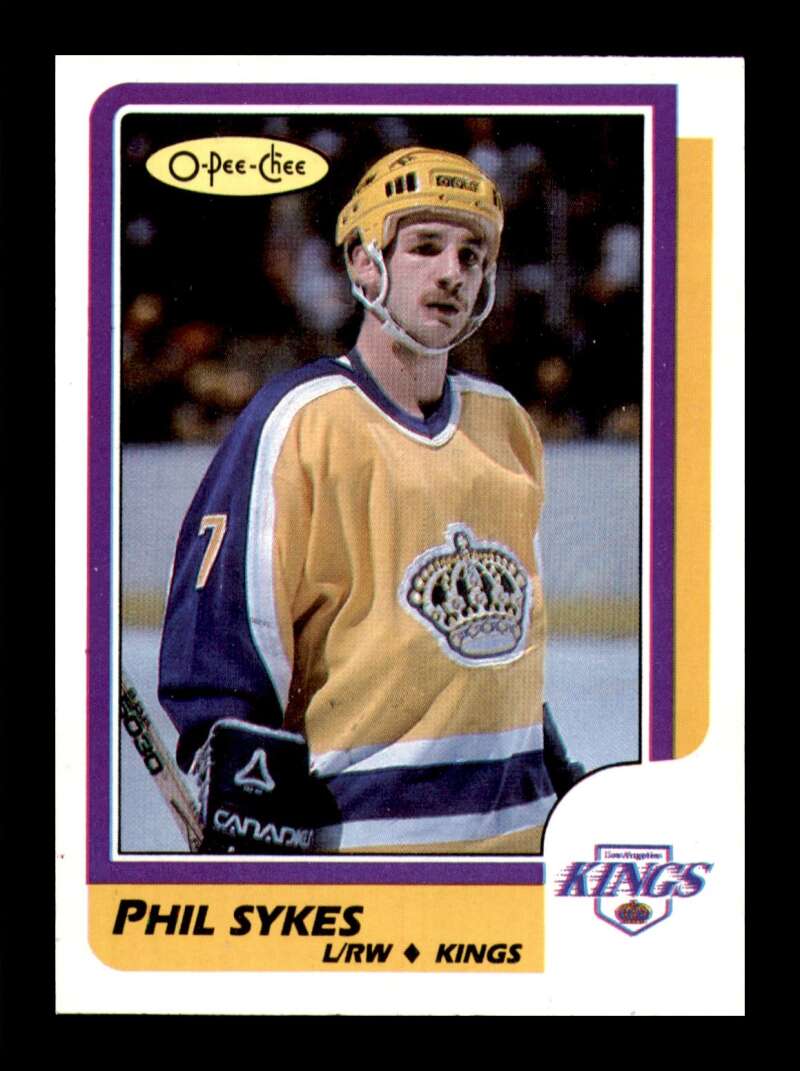 Load image into Gallery viewer, 1986-87 O-Pee-Chee Phil Sykes #216 Los Angeles Kings Rookie RC NM Near Mint Image 1
